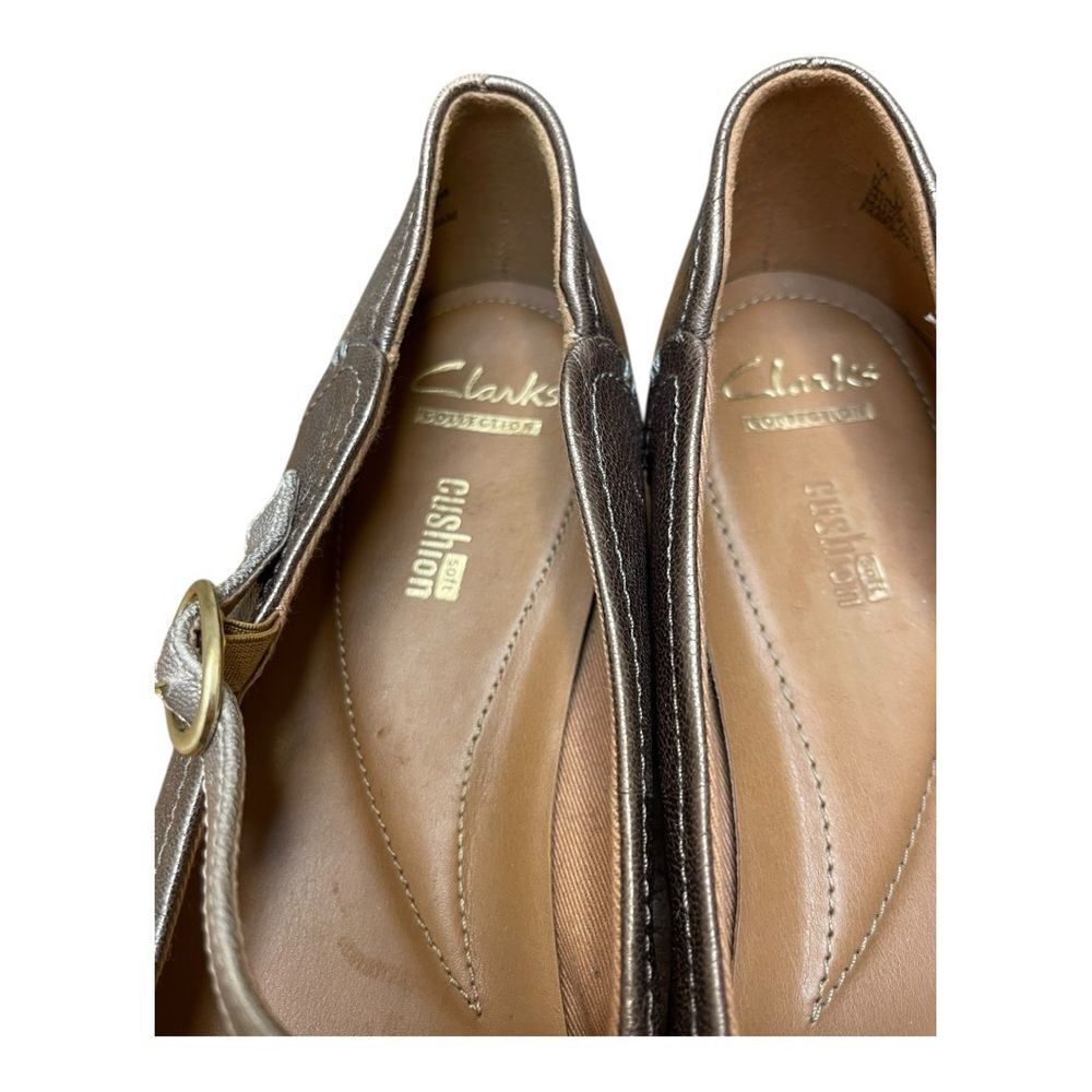 Clarks Shimmering Brown Loafers - Picture 5 of 7